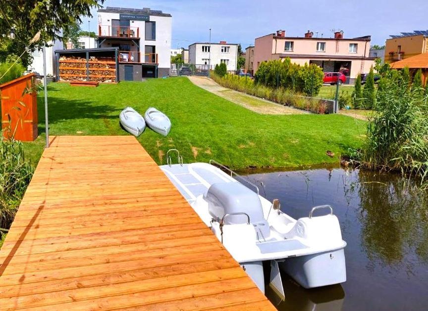 4Jeziora - Prywatny Dostep Do Rzeki, Pomost, Ogrodem, Wiata Grillowa, Rowerek Wodny, Kajaki I Sup W Cenie, Parking, Psiaki Dozwolone Илава Экстерьер фото